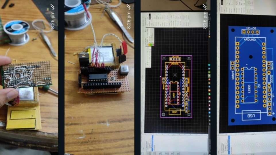 PCB design on easyeda and proteus